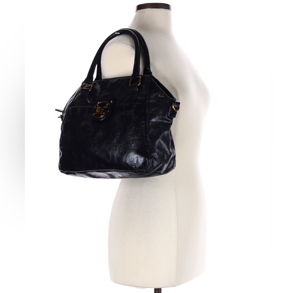 Elliott Lucca Black Leather Handbag - Picture 3 of 16
